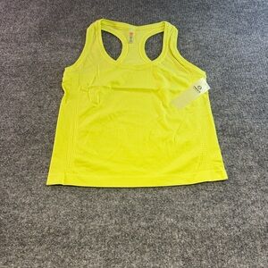 Mono B Neon Yellow Racerback Tank Top